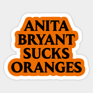 Anita Bryant Sucks LGBT Gay Florida Retro Vintage Sticker